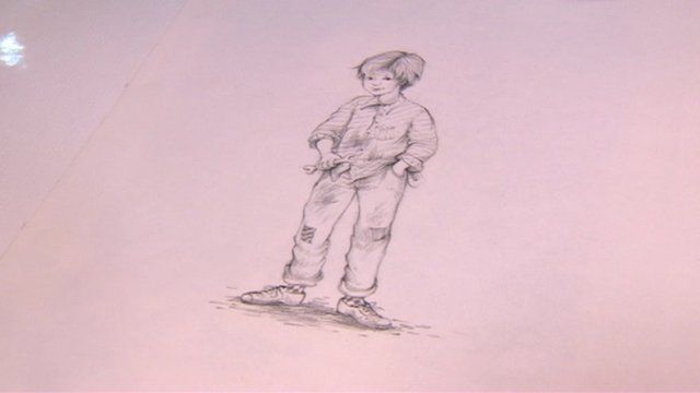 640x360 first drawings of roald dahl's 'danny' and 'bfg' go on sale - Bfg Drawing