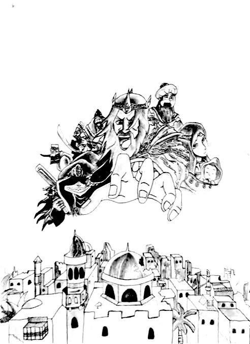 492x676 Bible Story Drawing Jack Perspective Drawing Sketches Story - Bible Story Drawings