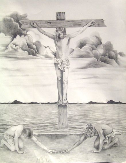 439x568 religious drawings pencil religious art papers surrealism paper - Biblical Drawings
