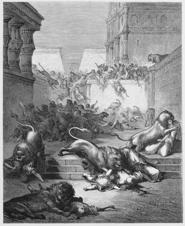 737x900 the strange nations slain - Biblical Drawings