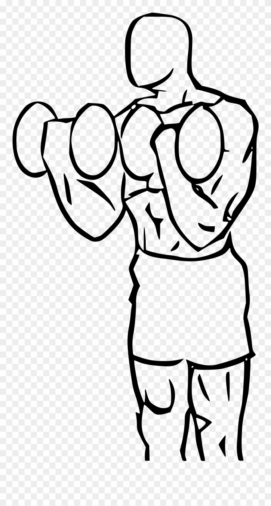 880x1641 biceps drawing cartoon clip art royalty free download - Bicep Drawing