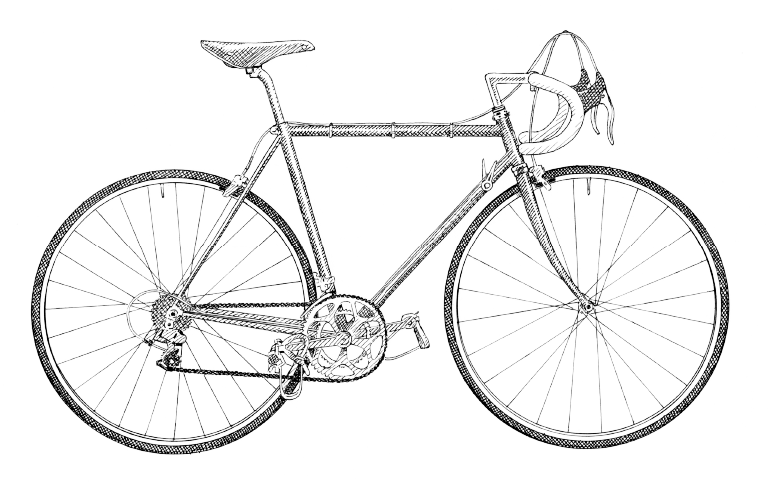 768x489 Collection Of Free Bicycle Drawing Sketch Download On Ui Ex - Bicycle Drawing