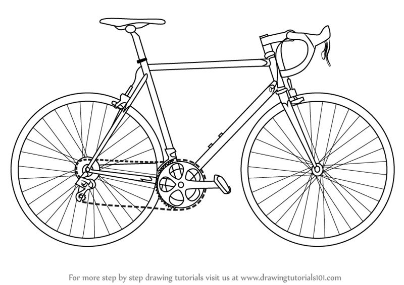 800x566 Learn How To Draw A Bike - Bicycle Drawing