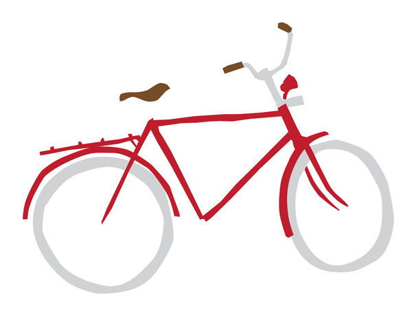 600x463 Retro Bicycle Drawing Jonas Claesson - Bicycle Drawing