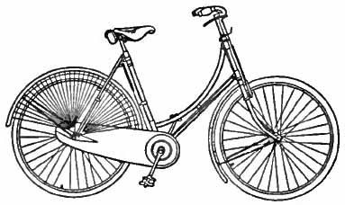 383x228 Filebritannica Bicycle Lady - Bicycle Line Drawing