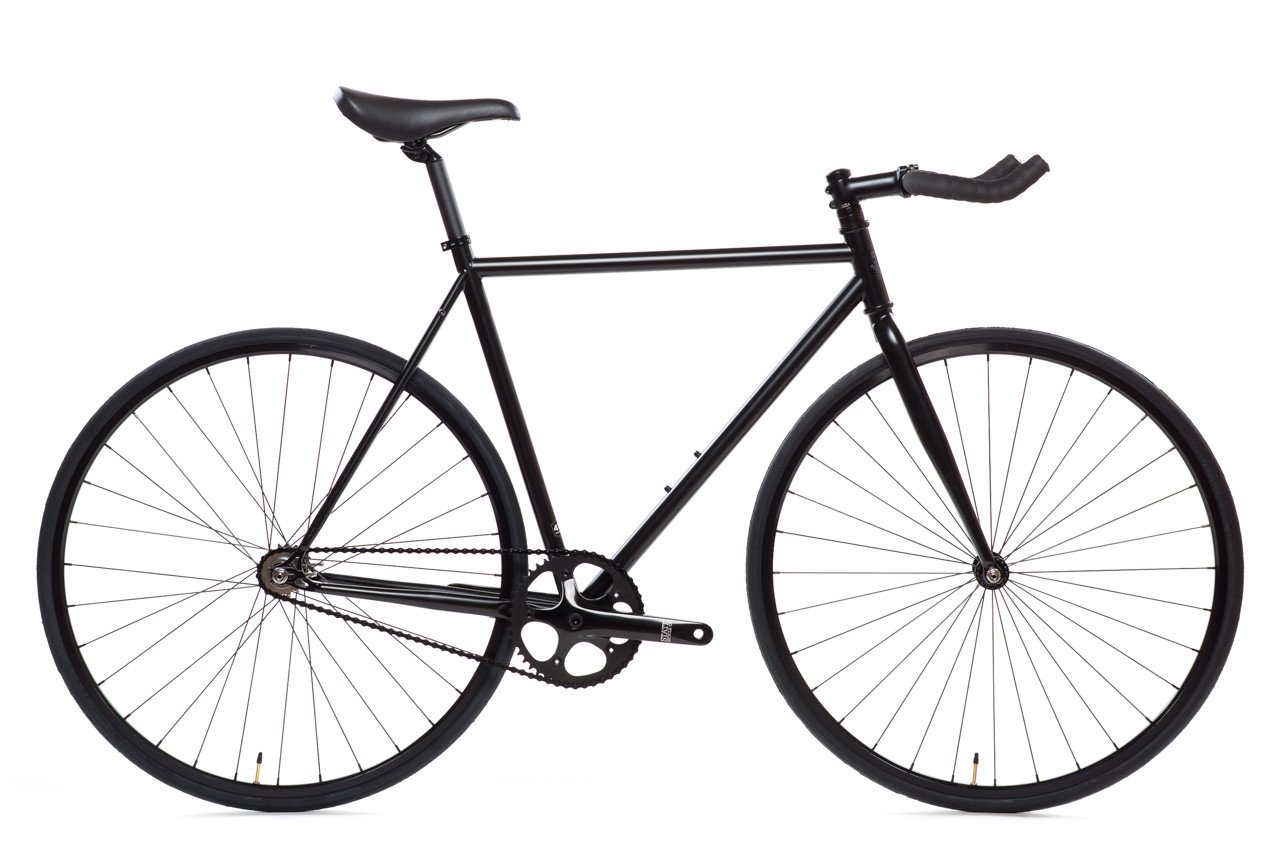 1280x853 matte black bicycle fixie fixed gear bikes state bicycle co - Bicycle Line Drawing