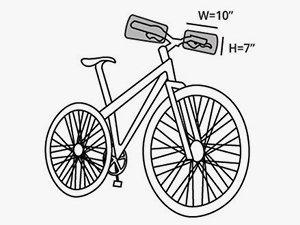 300x225 Bicycle Covers - Bicycle Line Drawing