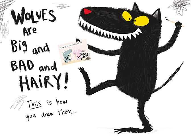 671x480 How To Draw Wolves Peter And The Wold Art Ideas Wolf - Big Bad Wolf Drawing