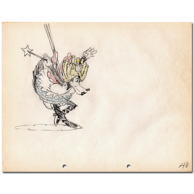 676x676 The Big Bad Wolf, Disney Studios, Original Color Production - Big Bad Wolf Drawing