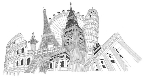 500x274 big ben drawing - Big Ben Drawing