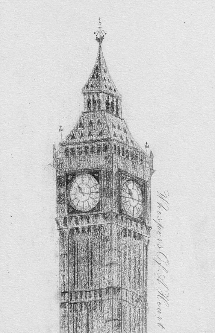 Big Ben Drawing at PaintingValley.com | Explore collection of Big Ben ...