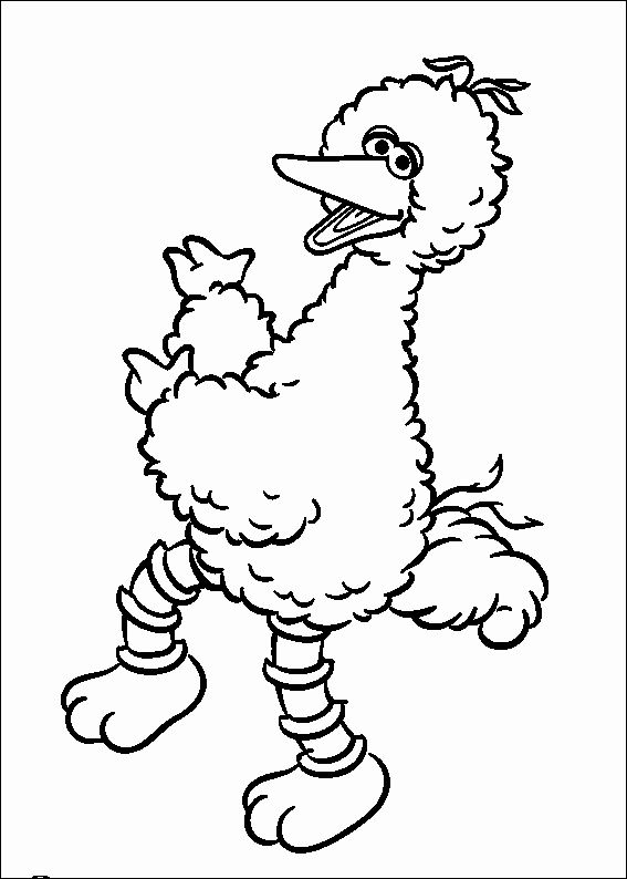 45 Coloring Pages Big Bird Download Free Images