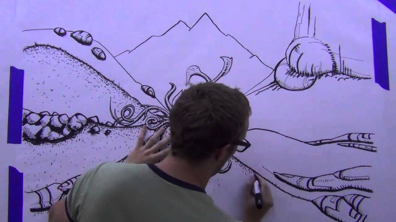 1280x720 Drawing On Big Paper - Big Drawing