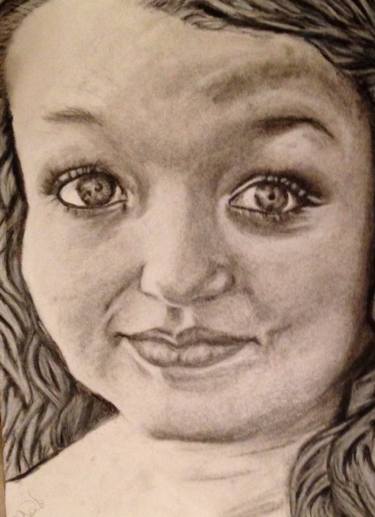 375x517 My What Big Eyes You Have Drawing - Big Eyes Drawing