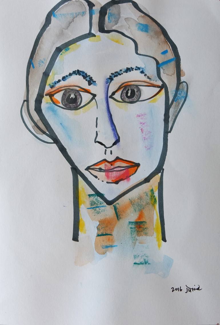 770x1136 Ordinary Man With Big Eyes Drawing - Big Eyes Drawing