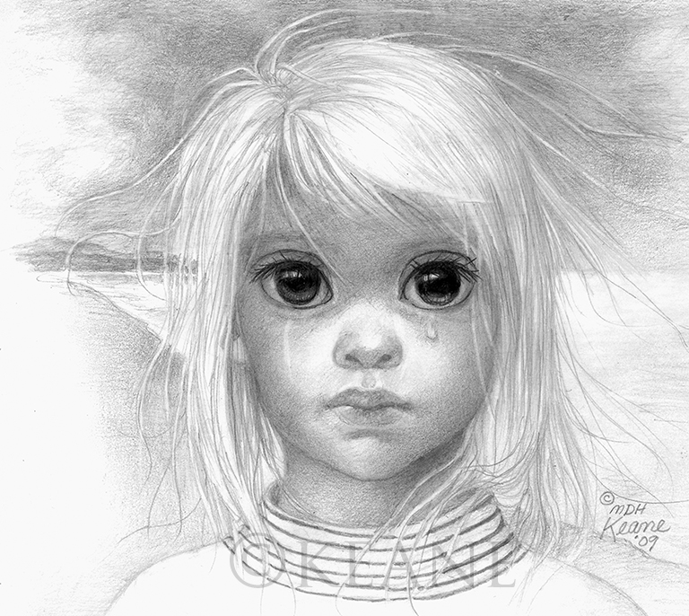 768x686 Stormy Weather Unisex Tee Keane Eyes Gallery - Big Eyes Drawing