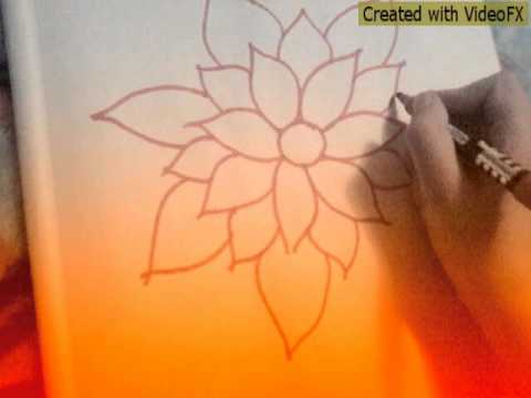 480x360 Drawing A Big Flower - Big Flower Drawing