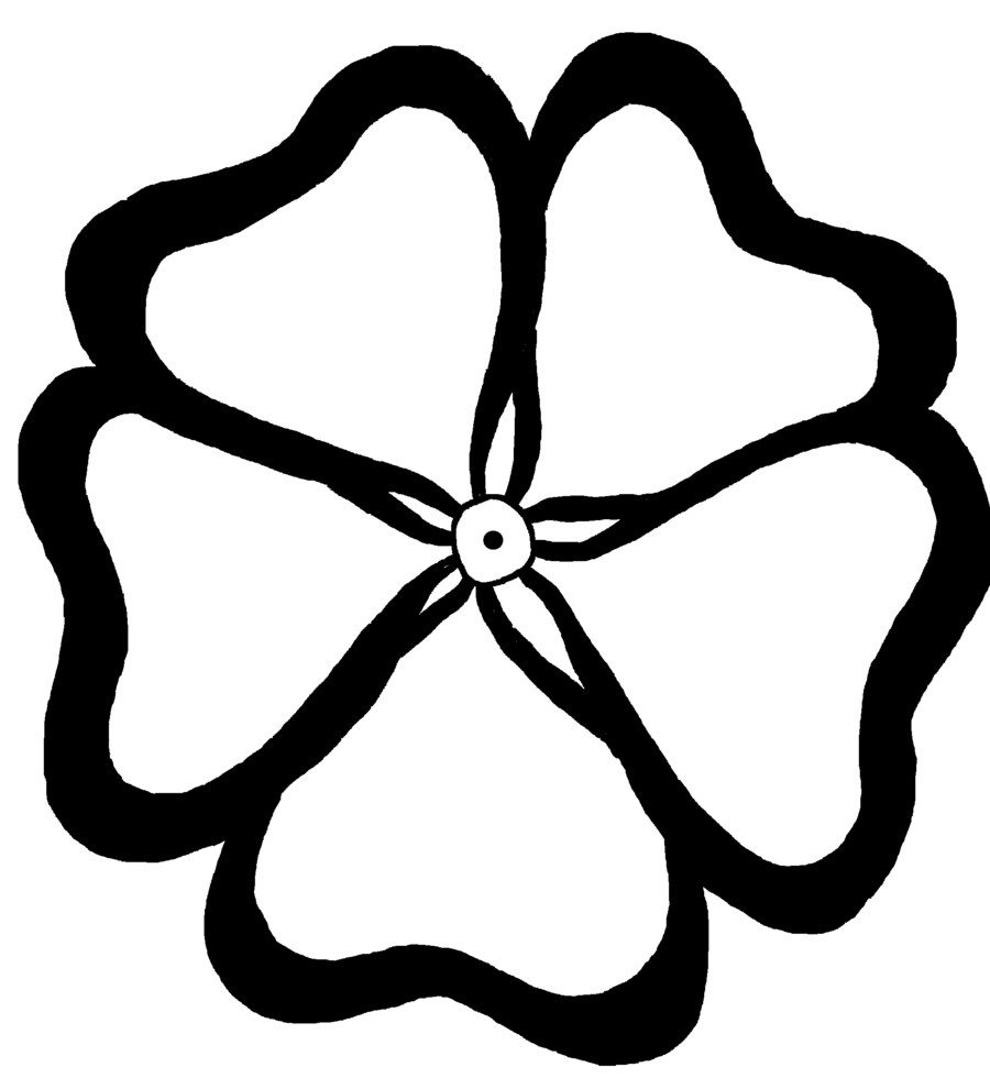 900x990 The Big Flower - Big Flower Drawing