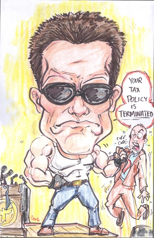 512x792 Governator Big Head Gazbot Illustration - Big Head Drawing