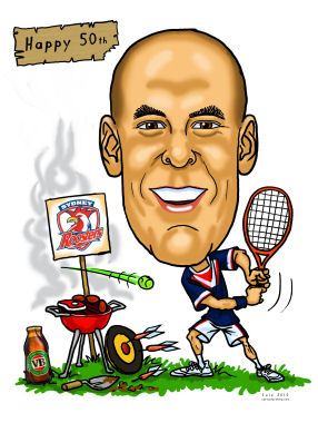 286x380 Big Head Little Body Caricatures Samples - Big Head Drawing