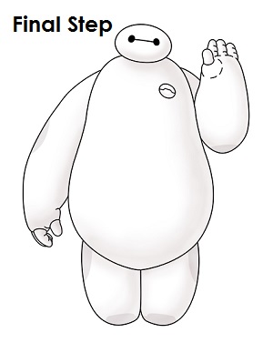 300x388 How To Draw Baymax - Big Hero 6 Drawing