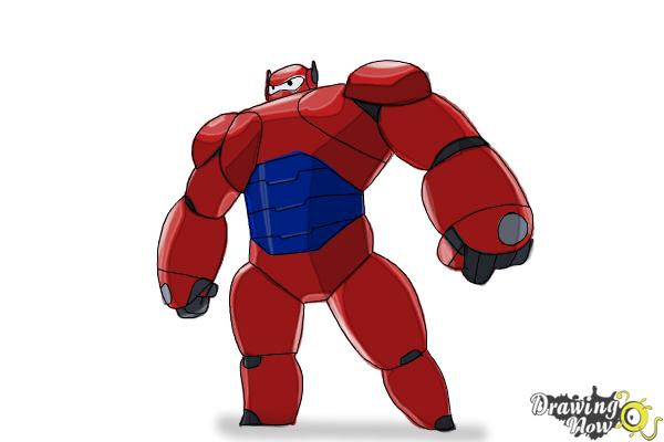 600x400 How To Draw Baymax From Big Hero - Big Hero 6 Drawing