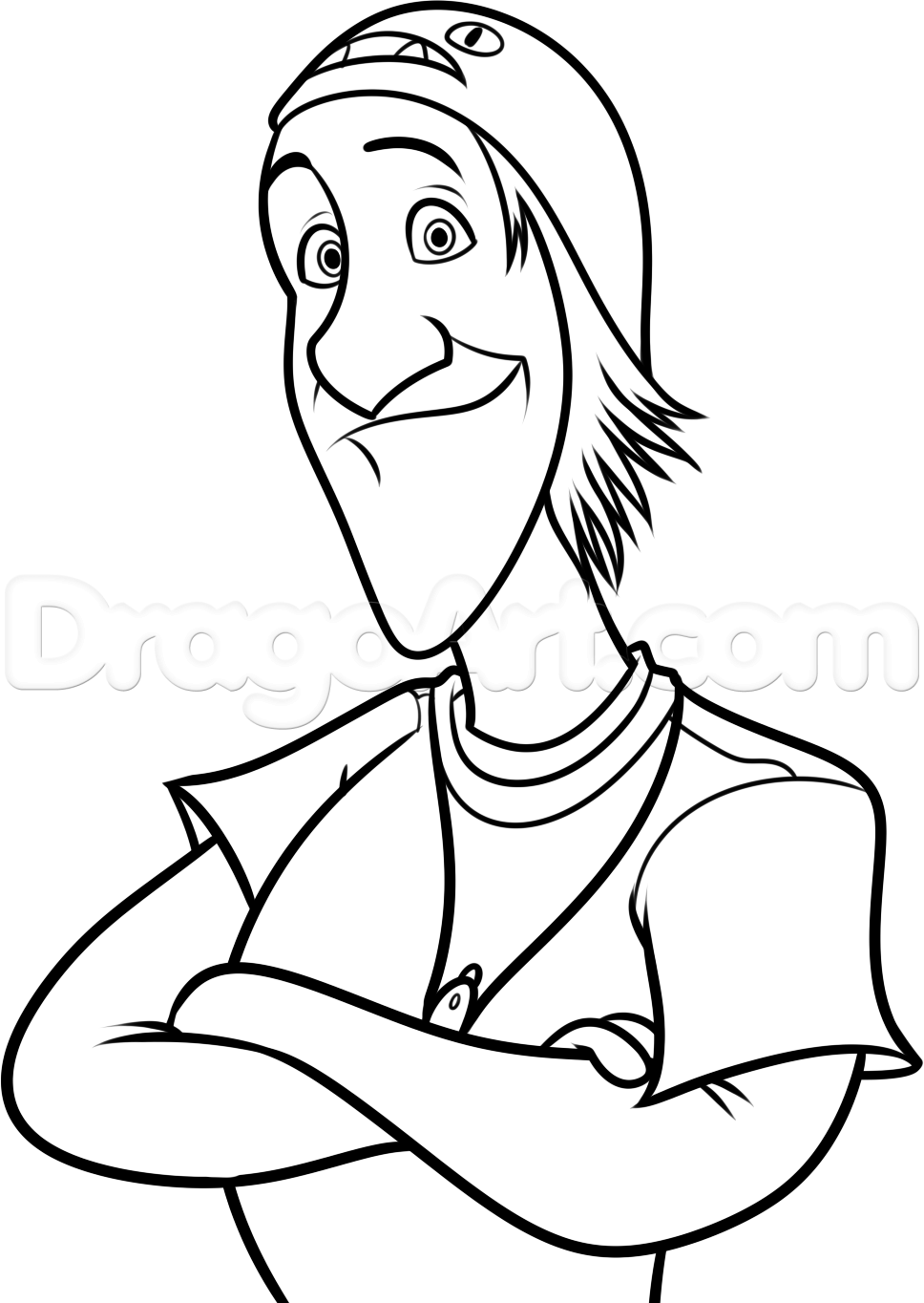 968x1364 Step How To Draw Fred From Big Hero - Big Hero 6 Drawing