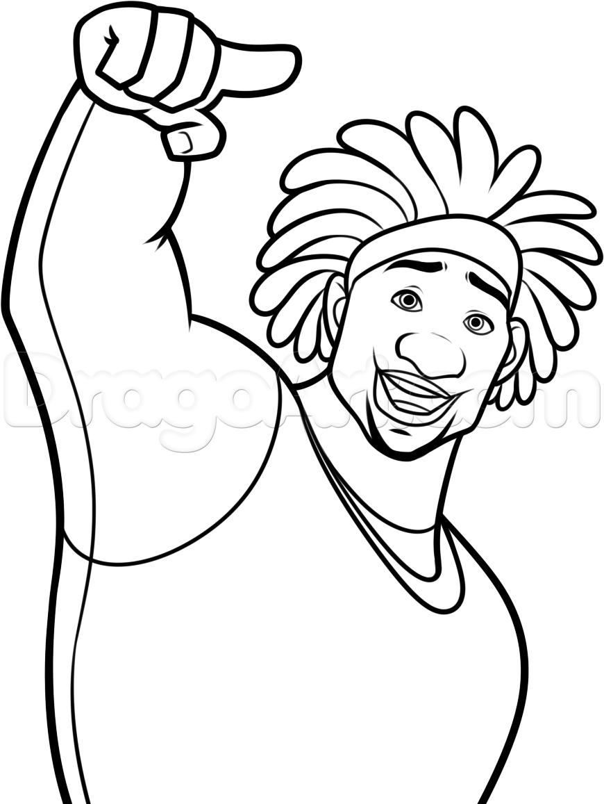 870x1157 Step How To Draw Wasabi From Big Hero - Big Hero 6 Drawing