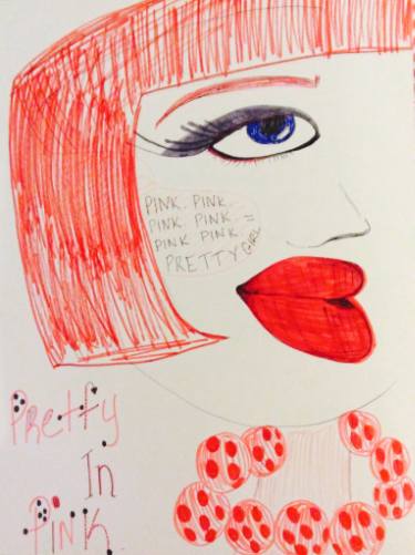 375x501 Big Lips Drawings For Sale Saatchi Art - Big Lips Drawing