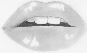 302x185 How To Draw Real Lips, Step - Big Lips Drawing