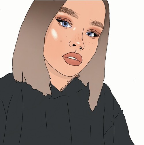 500x505 Image About Cute In Drawing - Big Lips Drawing