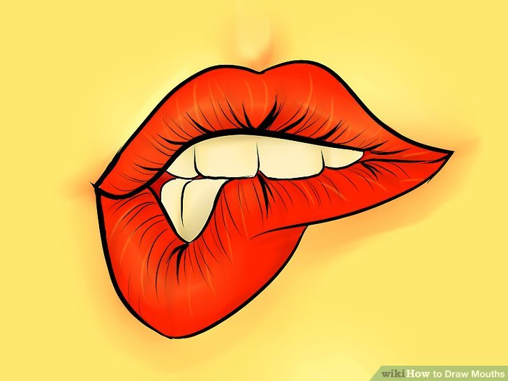 728x546 Ways To Draw Mouths - Big Lips Drawing