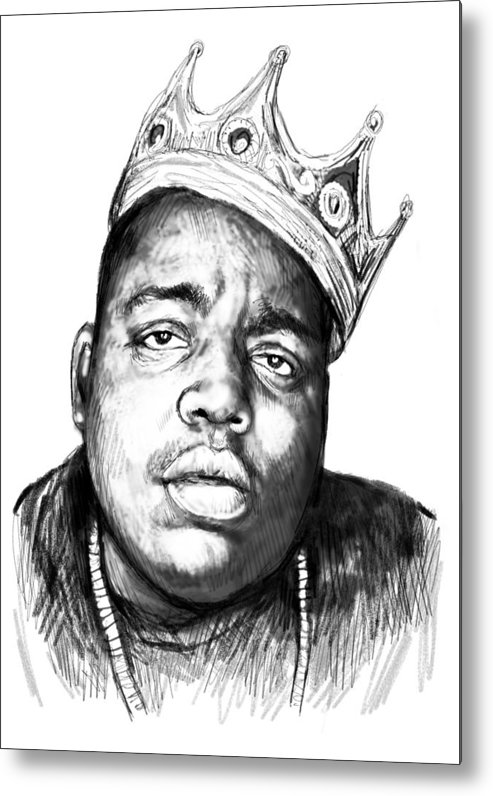 493x796 Biggie Smalls Art Drawing Sketch Portrait - Biggie Drawing
