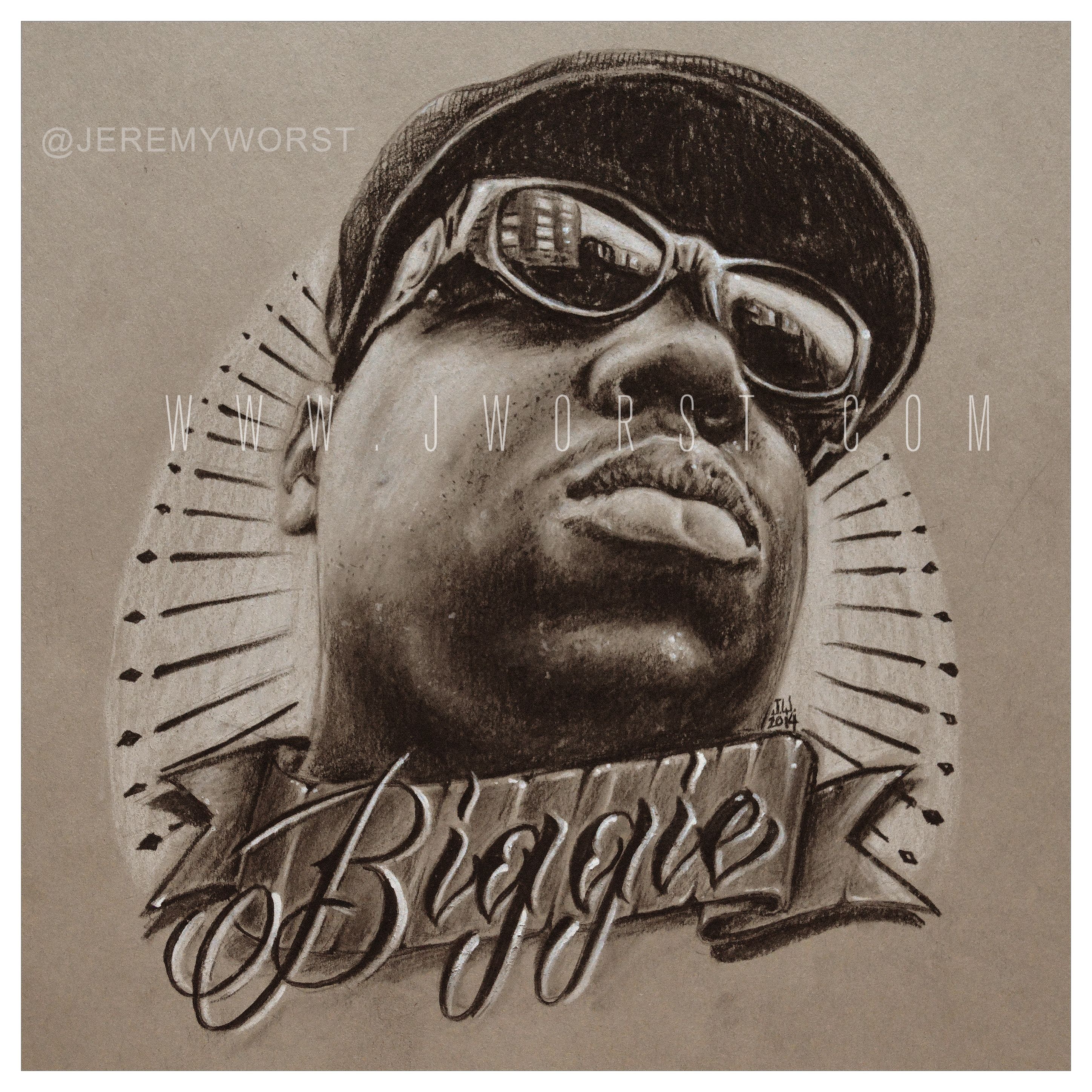 2896x2896 biggie sketch drawing art artwork notorious big jeremy worst - Biggie Drawing