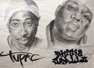 300x218 Legends Drawing - Biggie Drawing