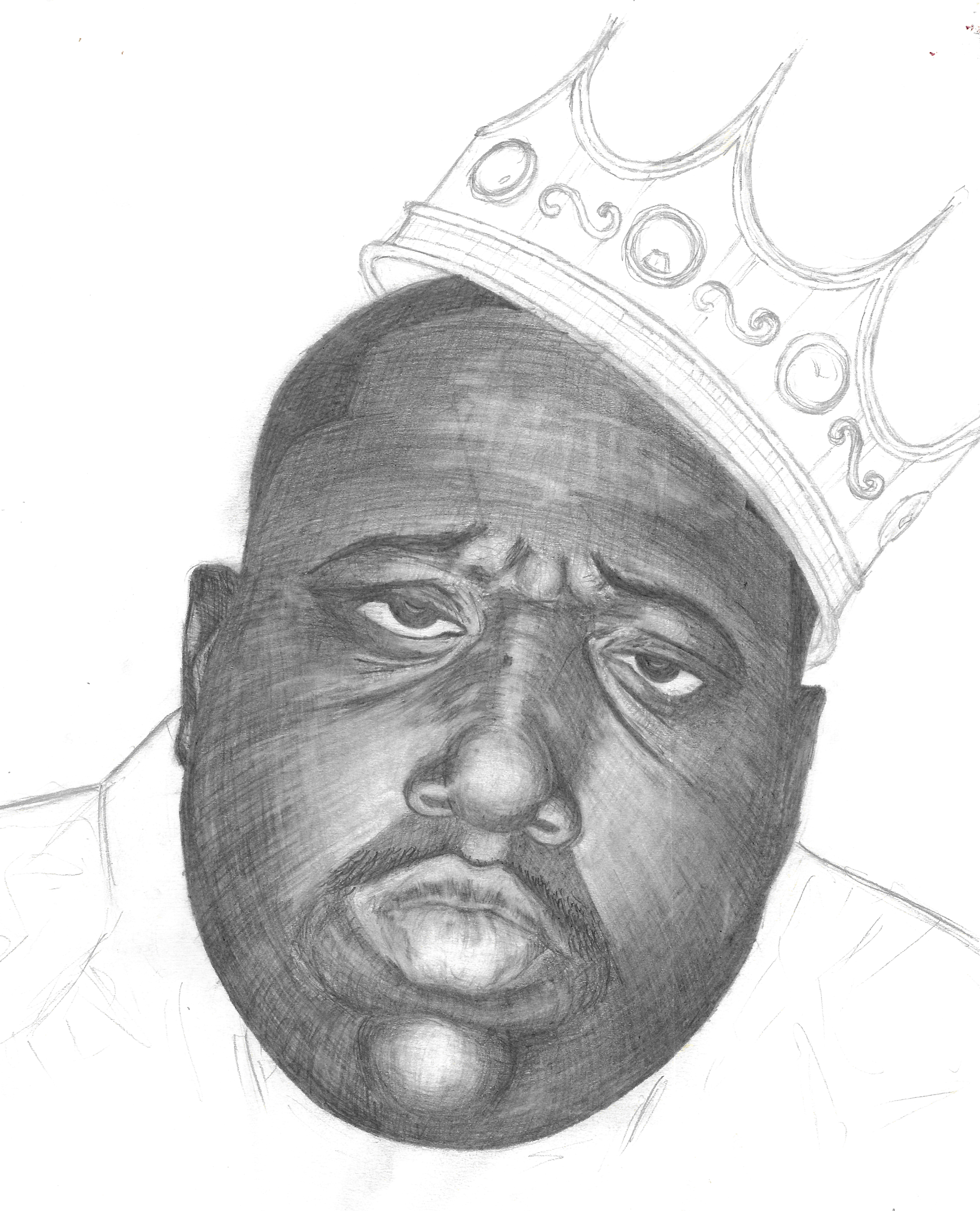 3556x4396 Biggie Smalls Daniel Pipe - Biggie Smalls Drawing