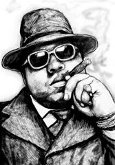 167x240 Sketch Drawings - Biggie Smalls Drawing
