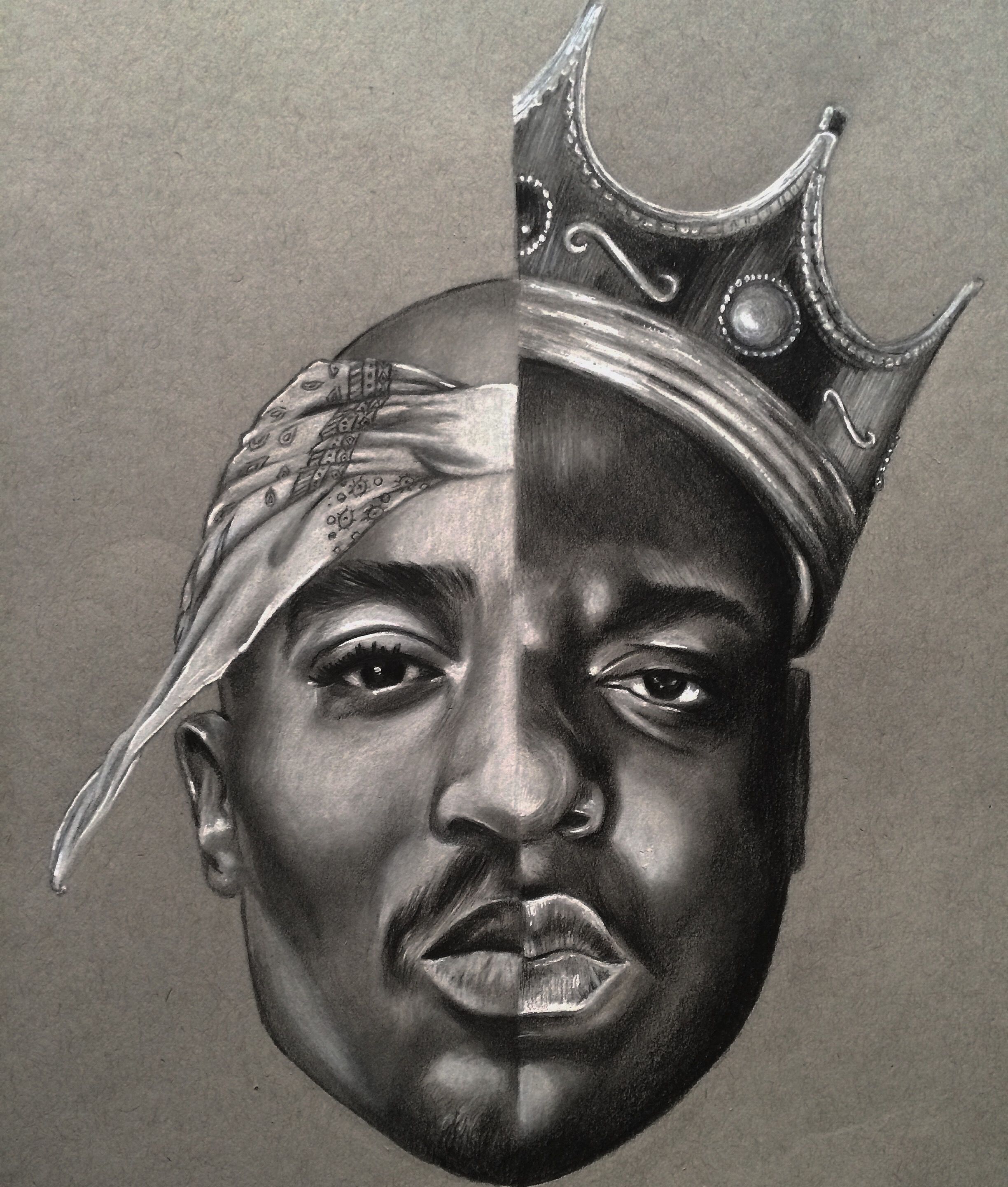 2448x2881 Tupac Colorful Drawings - Biggie Smalls Drawing