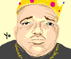 300x250 White Biggie Smalls Drawing - Biggie Smalls Drawing