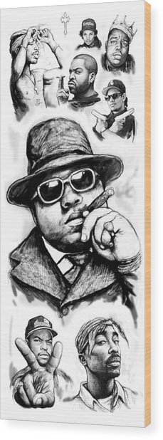 229x618 Biggie Smalls Blackwhite Drawing Art Poster Painting - Biggie Smalls Drawing