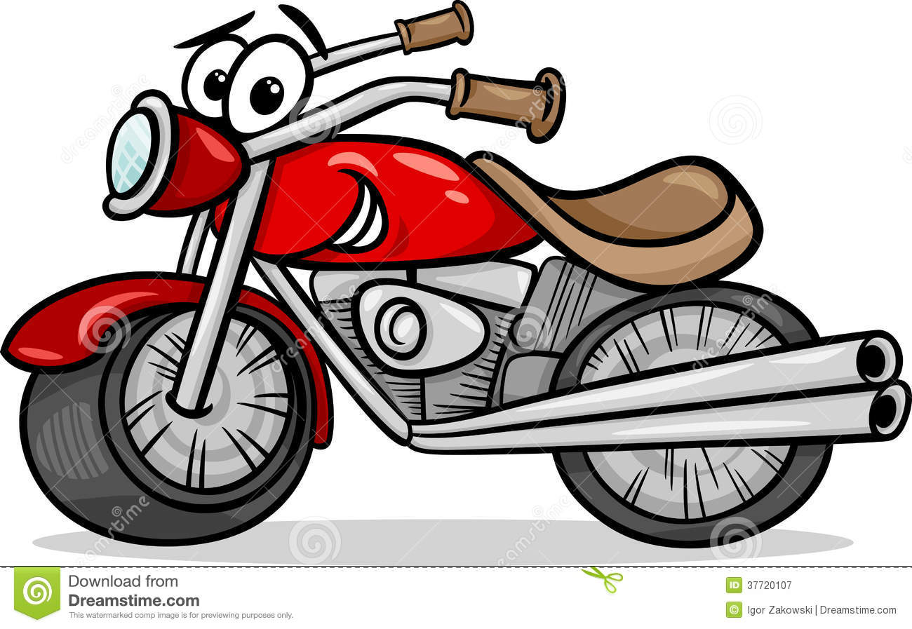 1300x897 cartoon pictures of bikes group with items - Bike Cartoon Drawing