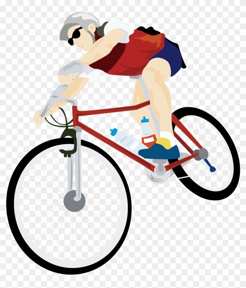 840x984 Clipart Man Drawing Cartoon Art Bike - Bike Cartoon Drawing