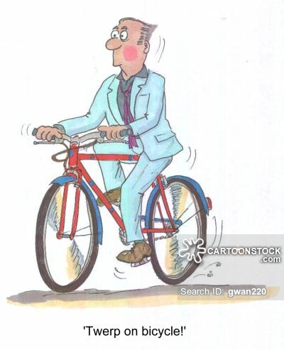 400x493 Man On Bike Cartoons And Comics - Bike Cartoon Drawing