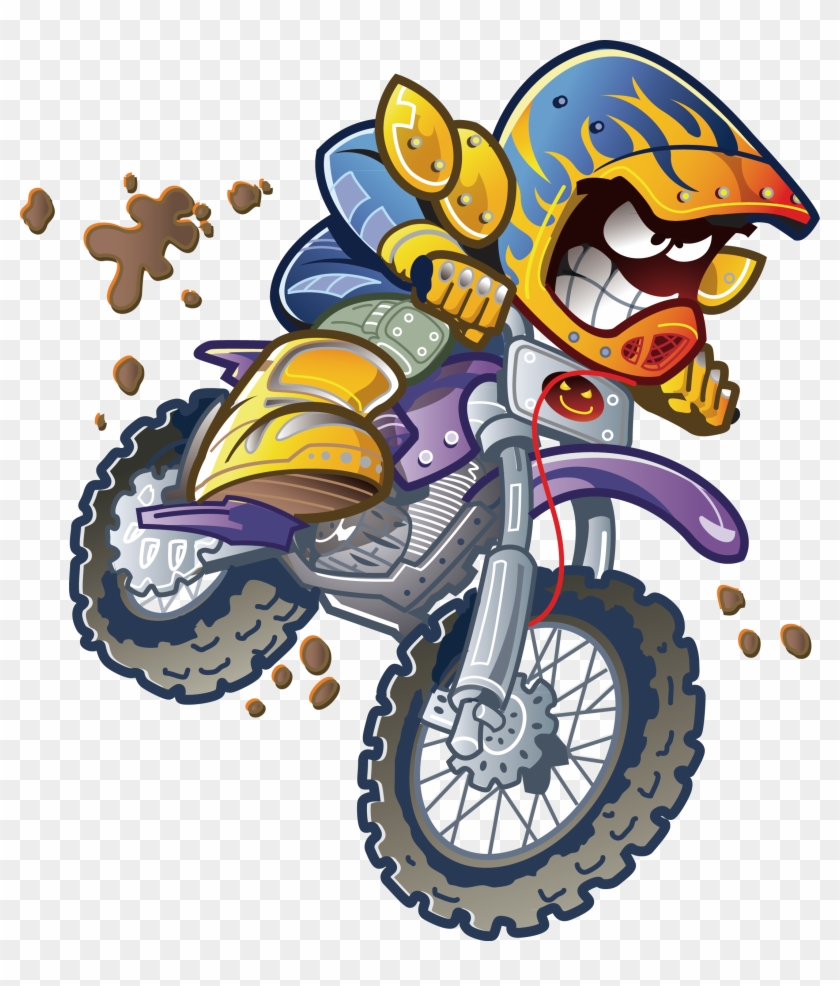 840x986 Motorcycle Cartoon Drawing Clip Art - Bike Cartoon Drawing
