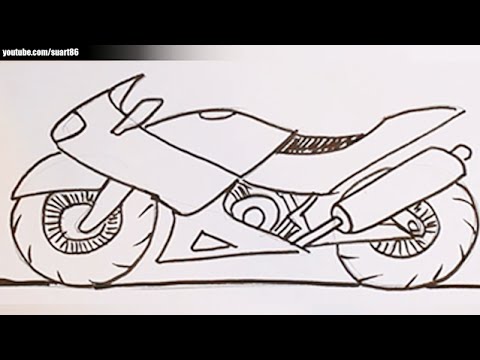 480x360 How To Draw A Motorbike - Bike Drawing