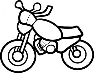 302x234 How To Draw How To Draw A Motorcycle For Kids - Bike Drawing