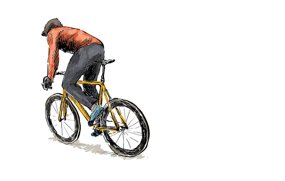 1000x636 This Cyclist's Moving Bike Drawing Will Have You Hypnotized - Bike Drawing