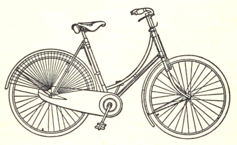 812x499 Vintage Lady's Bike Drawing - Bike Drawing