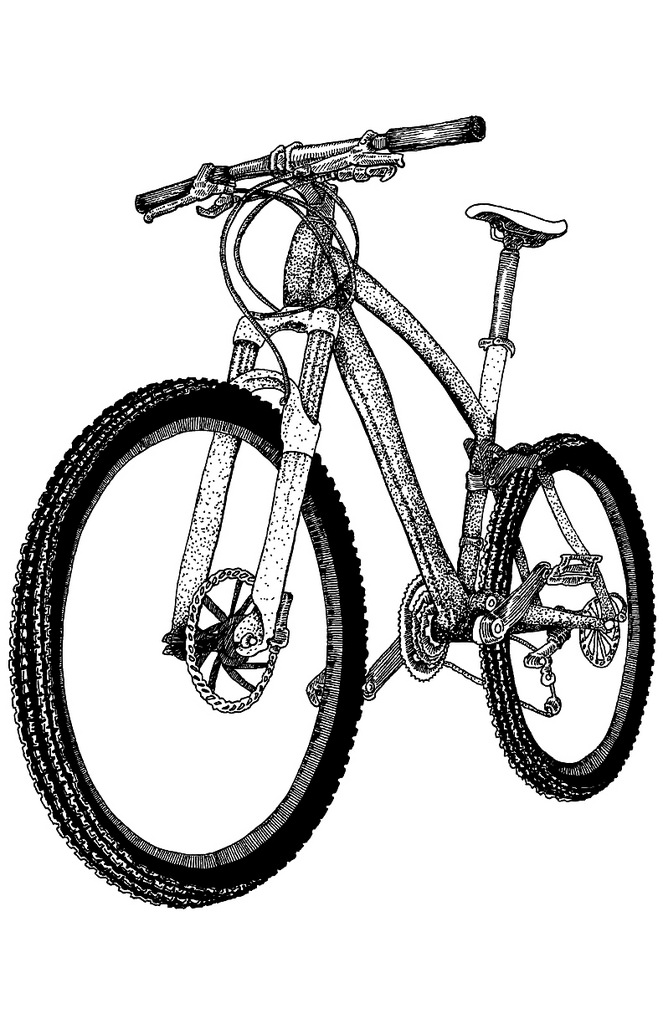 663x1024 Bike Drawing Drawing Skill - Bike Drawing