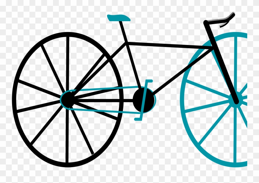 880x623 Clipart Fixed Gear Bike Bicycle Rider Clip Art Bicycle - Bike Drawing Easy